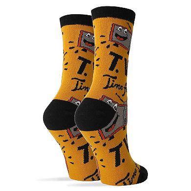 Women's Crew Socks -TV Time Women's