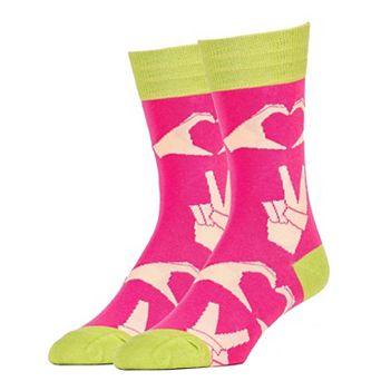 Men's Crew Socks -Peace and Love