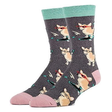 Men's Crew Socks -Corgi Boi
