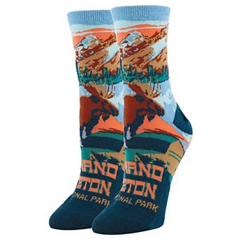 Women's Crew Socks -Grand Teton