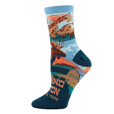Women's Crew Socks -Grand Teton