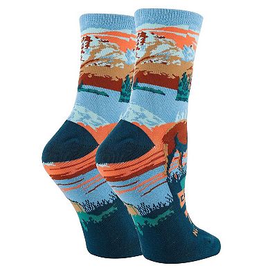 Women's Crew Socks -Grand Teton