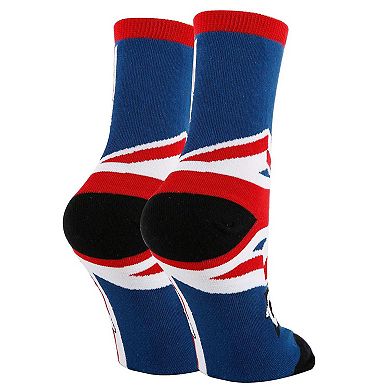 Women's Crew Socks -Queen E BLK
