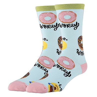 Men's Crew Socks -Donut Worry