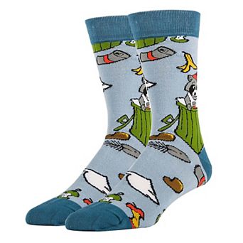 Men's Crew Socks -Trash Panda