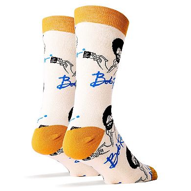 Men's Crew Socks -It's Bob Ross Tan