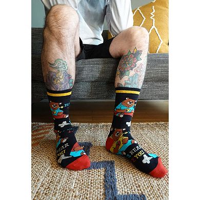 Men's Crew Socks -Papa Bear