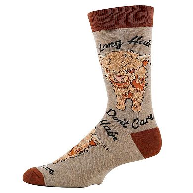 Men's Crew Socks -Hair Don't Care