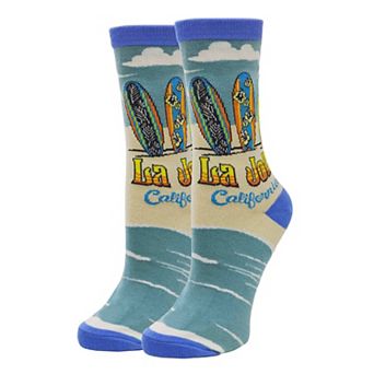 Women's Crew Socks -La Jolla