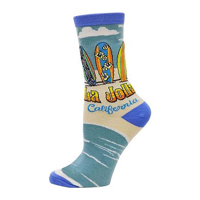 Women's Crew Socks -La Jolla