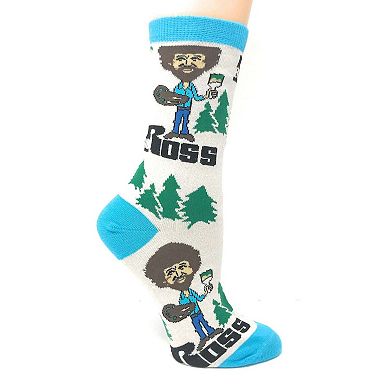 Women's Crew Socks -Always Bob Ross