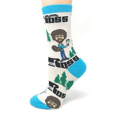 Women's Crew Socks -Always Bob Ross