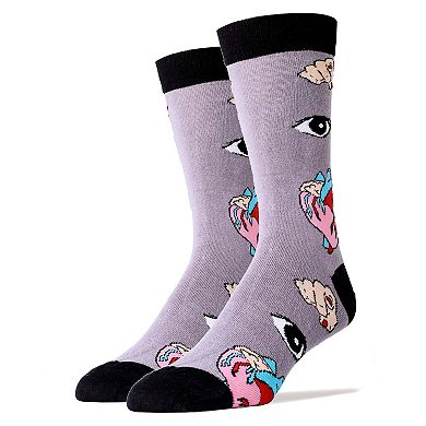 Men's Crew Socks -Eye Heart You