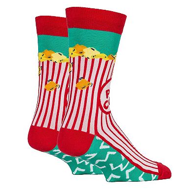 Men's Crew Socks -Box O' Popcorn