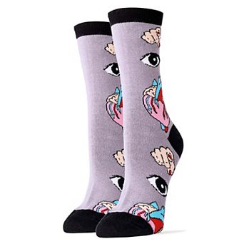 Women's Crew Socks -Eye Heart You