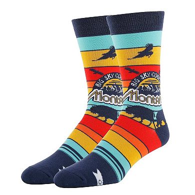 Men's Crew Socks -Montana
