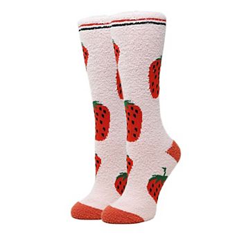 Women's Crew Socks -Berry