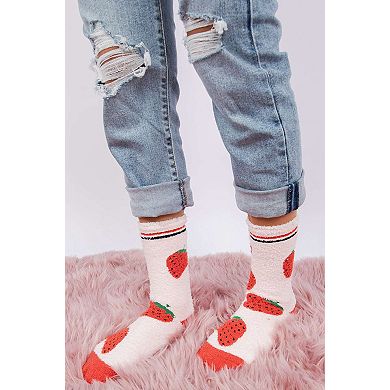 Women's Crew Socks -Berry