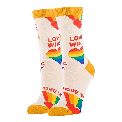 Women's Crew Socks -Love Wins