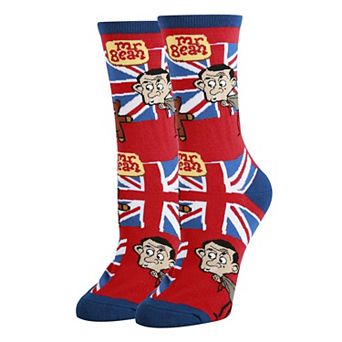 Women's Crew Socks -Hanging with Mr Bean