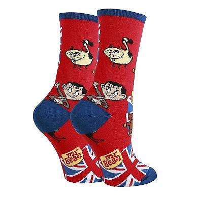 Women's Crew Socks -Hanging with Mr Bean