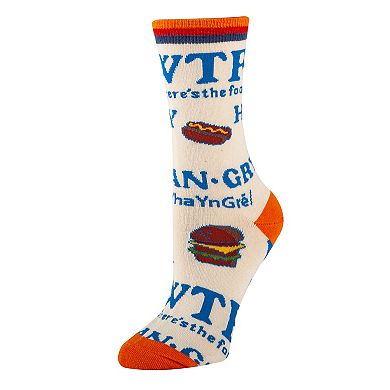 Women's Crew Socks -Where's the Food