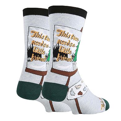 Men's Crew Socks -Hug A Tree