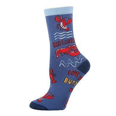Women's Crew Socks -Red Lobstah