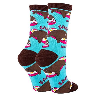 Women's Crew Socks -Bearly Awake