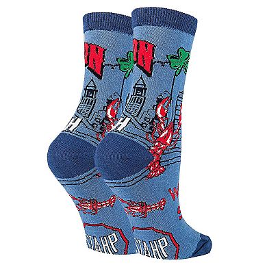 Women's Crew Socks -Boston Women's