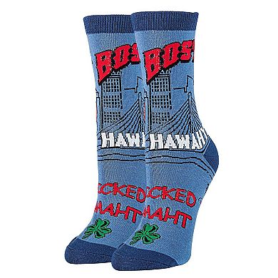 Women's Crew Socks -Boston Women's
