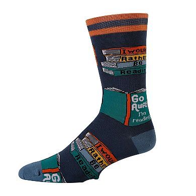 Men's Crew Socks -I'm Reading