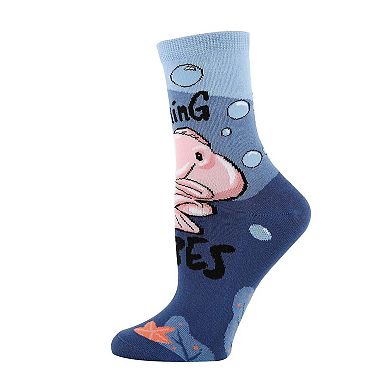 Women's Crew Socks -Morning Blob Vibes
