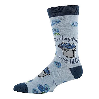 Men's Crew Socks -A Little Blue