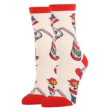 Women's Crew Socks -Cherry Pop