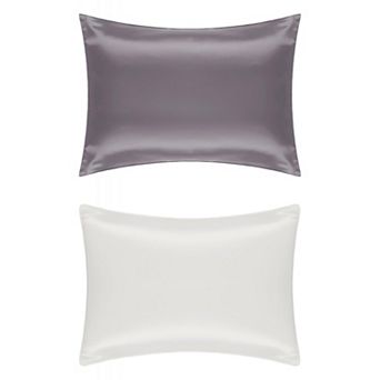 Silk Pillowcase for Skin Set of 2 with Envelope Closure, Queen (20"x30")