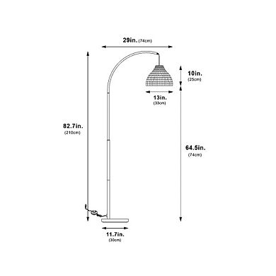 Ozarke Arc Floor Lamp
