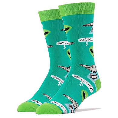 Men's Crew Socks -Bacon Abduction