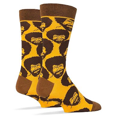 Men's Crew Socks -Bob Ross Flash Mob