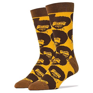 Men's Crew Socks -Bob Ross Flash Mob