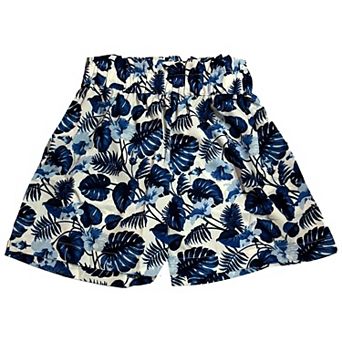 Women's Boho Beach Pants Elastic Waist Casual Shorts