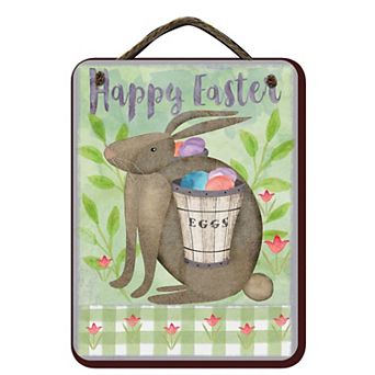 COURTSIDE MARKET Easter Bunny Sign Wall Decor