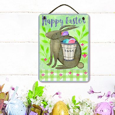 COURTSIDE MARKET Easter Bunny Sign Wall Decor