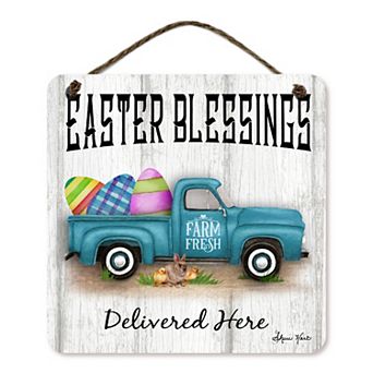 COURTSIDE MARKET Easter Blessings II 15 in Sign Wall Decor