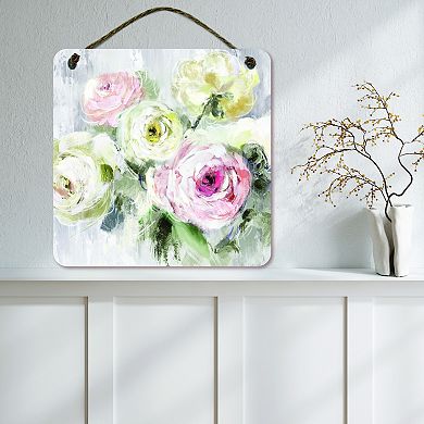 COURTSIDE MARKET Floral Design Sign Wall Decor