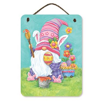 COURTSIDE MARKET Gnome Easter Sign Wall Decor