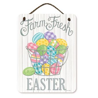 COURTSIDE MARKET Farm Fresh Easter Sign Wall Decor