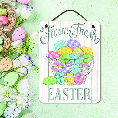 COURTSIDE MARKET Farm Fresh Easter Sign Wall Decor