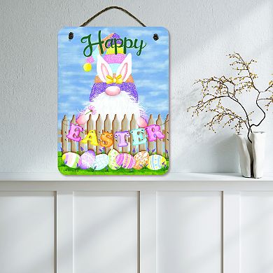COURTSIDE MARKET Happy Gnome Sign Wall Decor