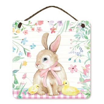 COURTSIDE MARKET Easter Bunny Sign Wall Decor